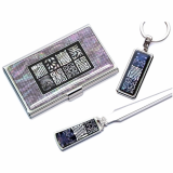 Nacre Card Case_Key Ring_Letter Opener Auspicious Characters